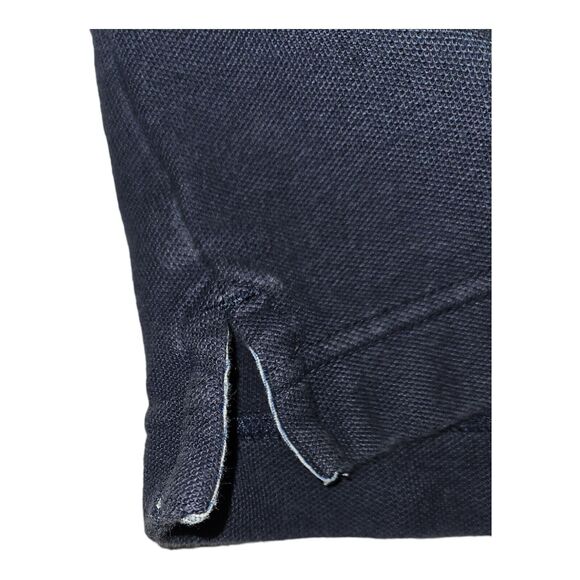 Tommy Hilfiger Polo Shirt Men's XL Short Sleeve Navy Blue Embroidered Preppy - Picture 6 of 8